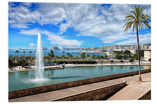 Hartschaumbild Hafen von Palma de Mallorca