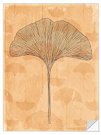 Wandsticker Ginkgoblatt