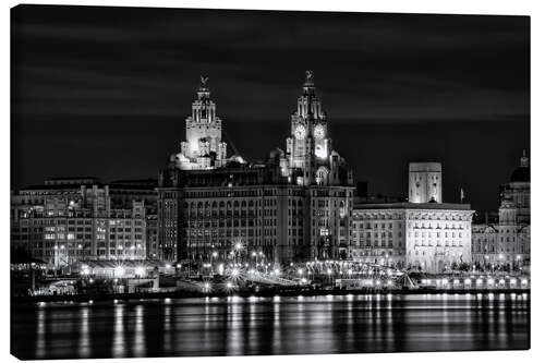 Leinwandbild Liverpool Wasserfront