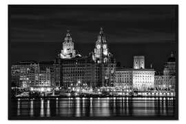 Gerahmter Kunstdruck Liverpool Wasserfront