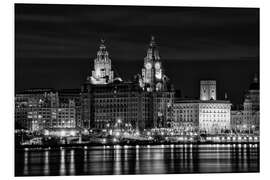 Foam board print Liverpool Water Front