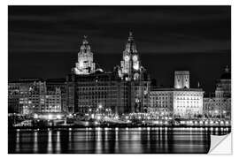 Selvklebende plakat Liverpool Water Front