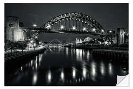 Selvklebende plakat The Sage and Tyne bridge