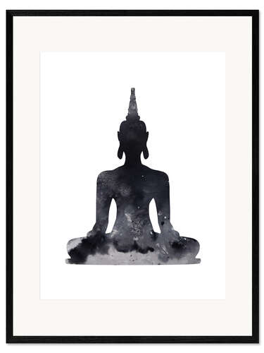 Impressão artística com moldura Buddha design