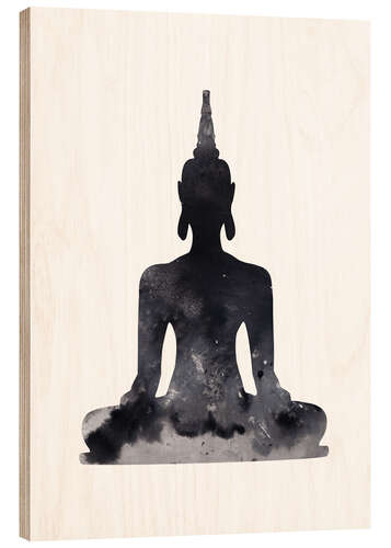 Wood print Buddha design