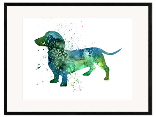 Framed art print Dachshund dog