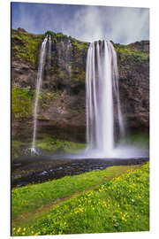 Alubild Wasserfall Seljalandsfoss Island