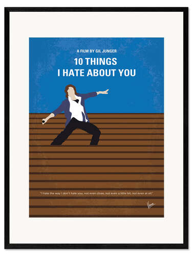 Kunsttryk i ramme 10 Things I Hate About You