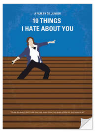 Selvklebende plakat 10 Things I Hate About You