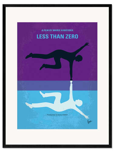 Gerahmter Kunstdruck Less Than Zero