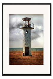Gerahmter Kunstdruck Auf altem Leuchtturm in Estland