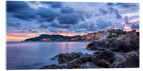 Acrylic print Paguera in the evening