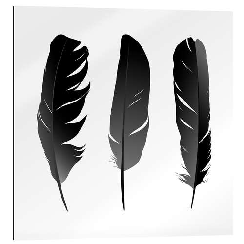 Gallery print Three feathers