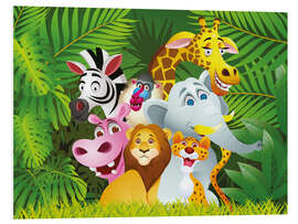 Foam board print My jungle animals