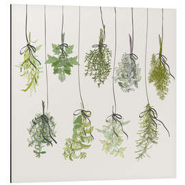 Magnettafel Kräuter Sträuße