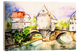 Holzbild Bad Kreuznach - Brigitte Dürr