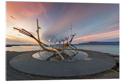 Tableau en verre acrylique Solfar Suncraft Skulptur, Reykjavik