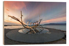 Stampa su legno Solfar Suncraft Skulptur, Reykjavik