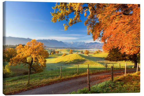 Canvas print Autumn in Bavaria - Murnau