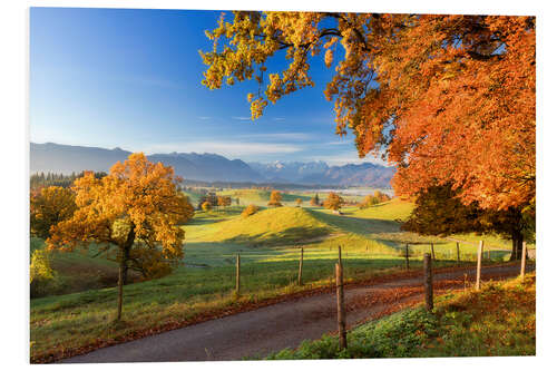 Foam board print Autumn in Bavaria - Murnau