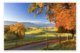 Poster  Autumn in Bavaria - Murnau - Dieter Meyrl