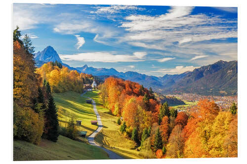 Obraz na PCV Autumn in Bavaria - Garmisch Patenkirchen