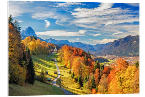 Gallery print Autumn in Bavaria - Garmisch Patenkirchen