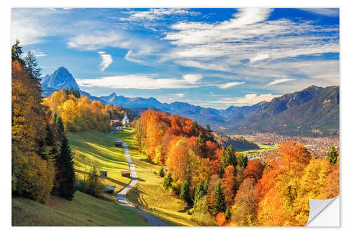 Wall sticker Autumn in Bavaria - Garmisch Patenkirchen