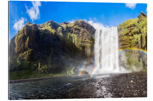 Gallery print Skogafoss waterfall in south of Iceland