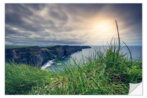 Wall sticker View over the cliffs of Moher, Ireland