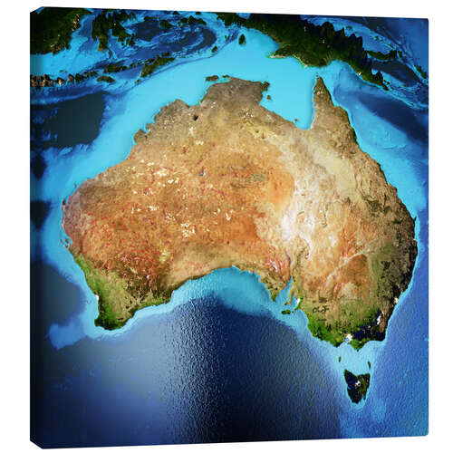 Leinwandbild Australien aus dem All, NASA