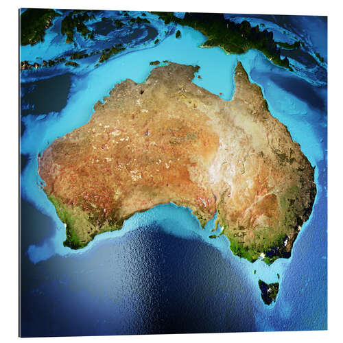 Gallery print Australia from space, NASA