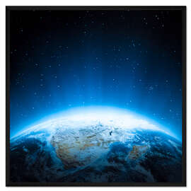 Gerahmter Kunstdruck Afrika aus dem Weltall, NASA