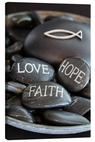 Lerretsbilde Love Hope Faith