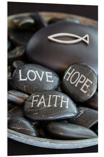 Tableau en PVC Love Hope Faith