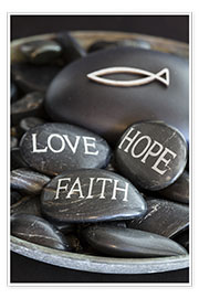 Wall print Love Hope Faith - Andrea Haase Foto