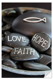 Sticker mural Love Hope Faith