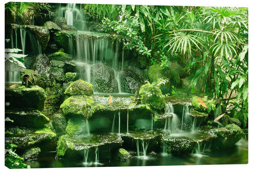 Canvastavla Erawan waterfall in Thailand