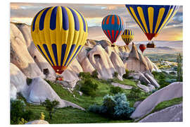 PVC print Balloons over the Tuff Rock of Turkey