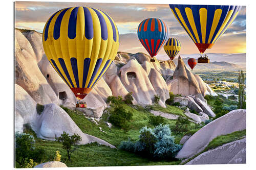 Galleritryck Balloons over the Tuff Rock of Turkey