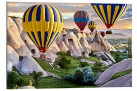 Magnettafel Ballons über den Tuff-Felsen der Türkei