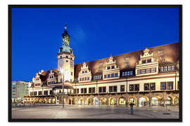 Gerahmter Kunstdruck Altes Rathaus, Leipzig