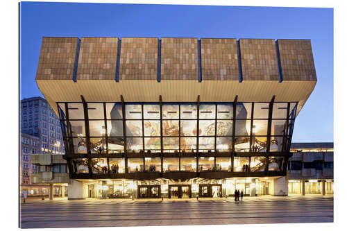 Cuadro de plexi-alu Gewandhaus building, Augustusplatz square, Leipzig