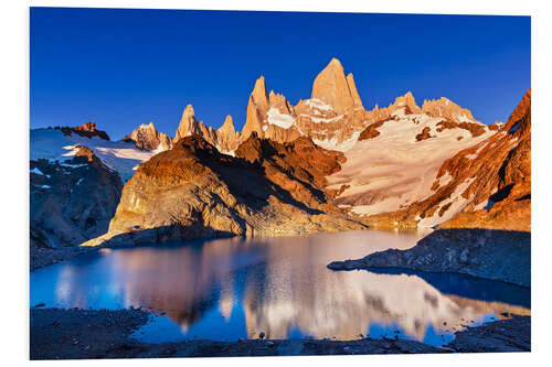 PVC-tavla Mount Fitz Roy in Los Glaciares National Park, Argentina