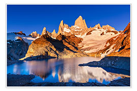 Plakat  Mount Fitz Roy in Los Glaciares National Park, Argentina