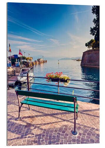 Gallery print Bench on the coast of Garda in Peschiera