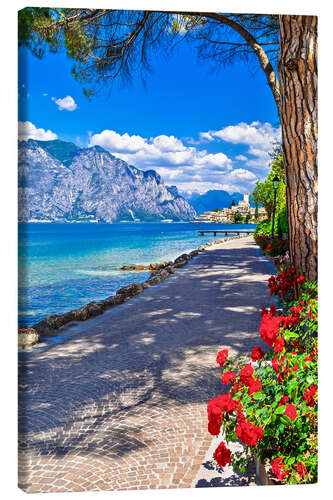 Canvas-taulu Beautiful Lago di Garda, Italy