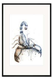 Gerahmter Kunstdruck Sternzeichen Skorpion