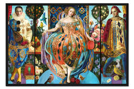 Gerahmter Kunstdruck Commedia Dell' Arte