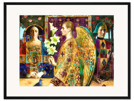 Gerahmter Kunstdruck Golden